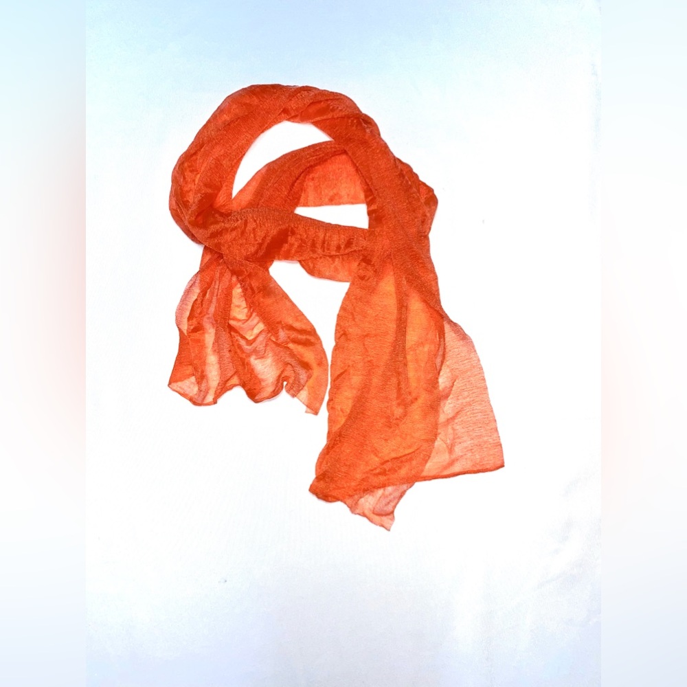 Red & Orange Iridescent Scarf